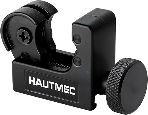 HAUTMEC Herramienta de corte de tubos de cobre 18" a 58"OD (3-16mm), Mini herramienta de corte de tubos de cobre para PVC, cobre, aluminio y tubos