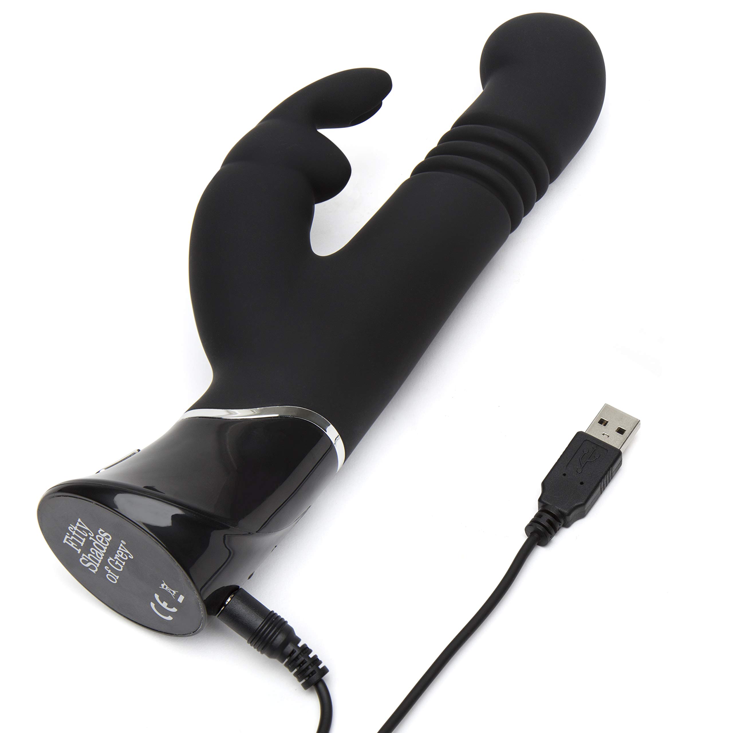 Amazon.com: Fifty Shades of Grey Greedy Girl Thrusting Rabbit Vibrator -  4.5 Inch Silicone Thrusting Vibrator for Women - Dual Stimulation Adult Sex  Toy - Rechargeable & Waterproof - Gifts for Women -