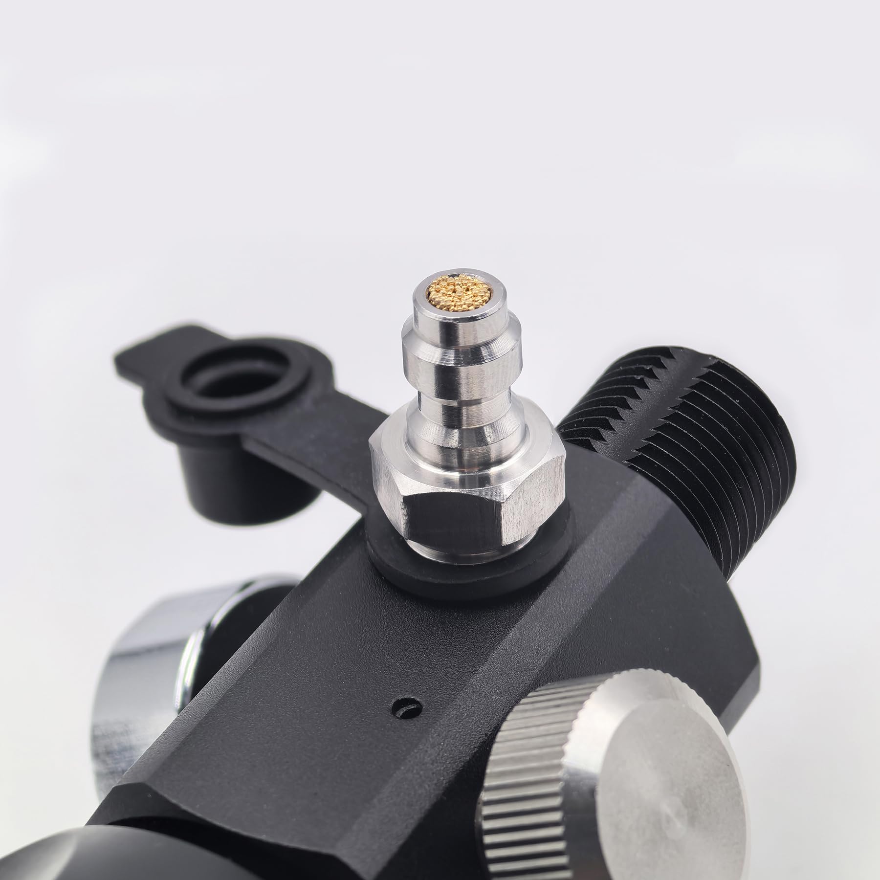DRYHTEN Adaptador de válvula DIN 4500 psi 300 bar manguera 50 cm calibre dual para carga tanques buceo paintball PCP airsoft cilindro HPA