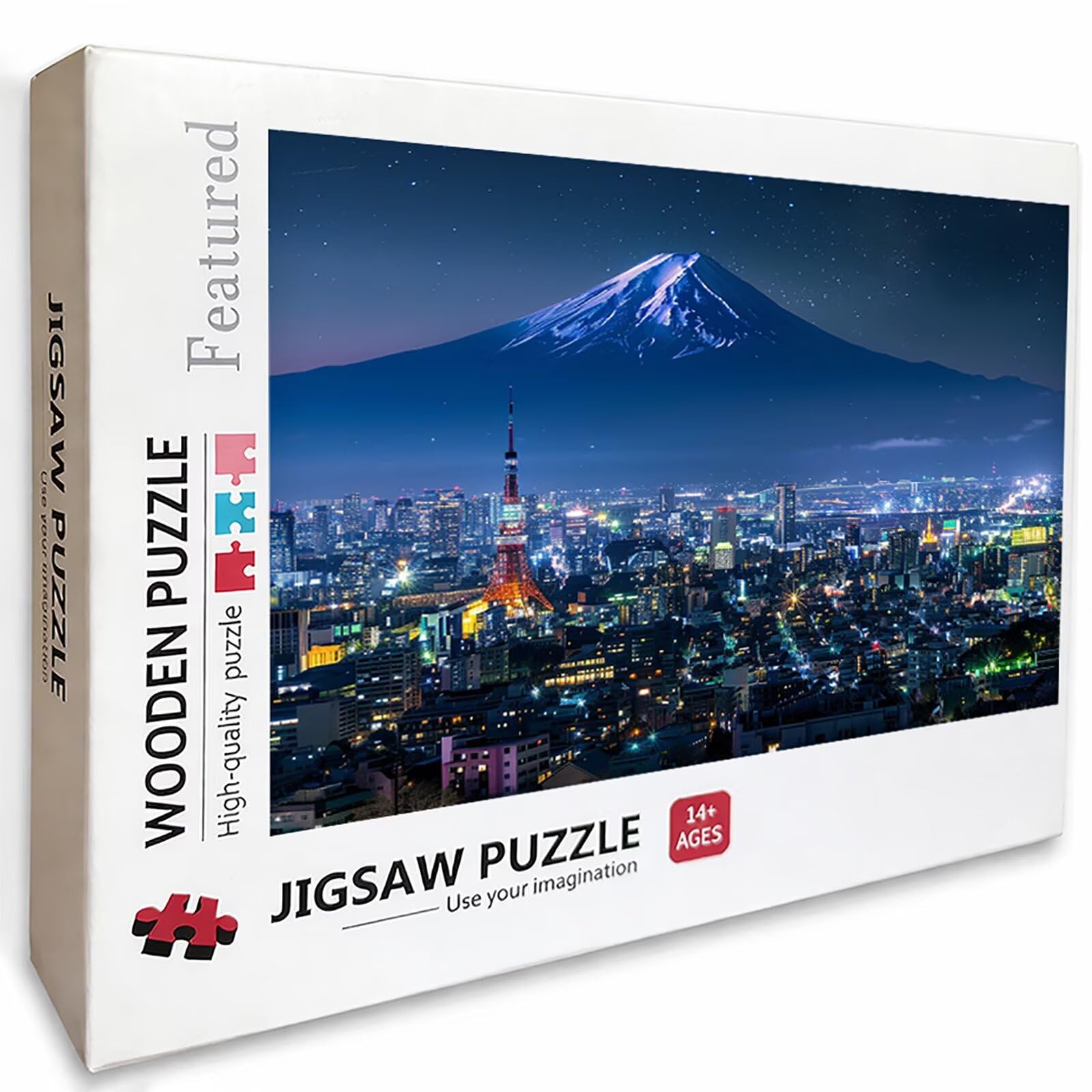 Gwiaździste niebo drewniane puzzle, puzzle miasta 5000 sztuk dla dorosłych z kompaktowym pudełkiem 156 x 105 cm, łamigłówki, kreatywne gry logiczne dla mężczyzn, kobiet, nastolatków, prezenty, J-2989