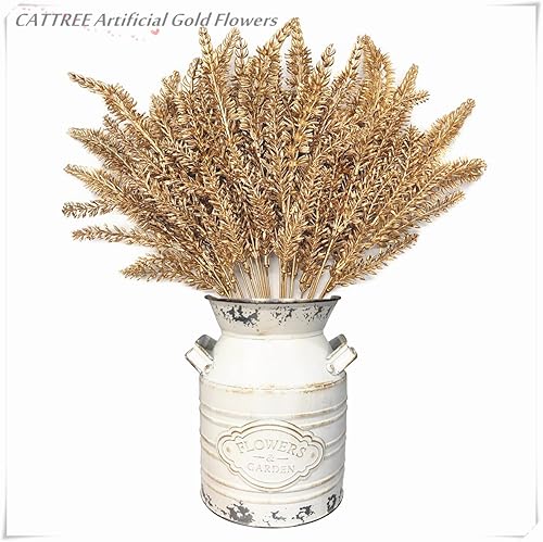 Vista 242 de CATTREE Helechos dorados - Plantas artificiales grandes y altas de 30 pulgadas, paquete de 2 decoraciones de Navidad, hojas de Boston doradas Hojas