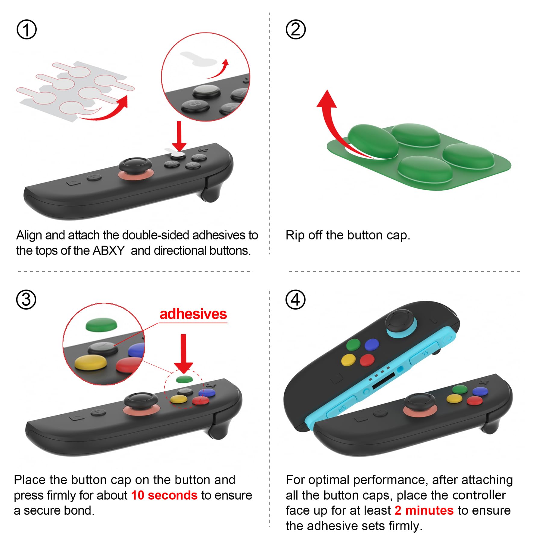 playvital pour Switch 2 Coque avec Cover Grip pour Joycon,Coque Protection Dockable pour Nintendo Switch 2 Support & Capuchon Joystick & Caps Boutons-Argent Clair Glitter