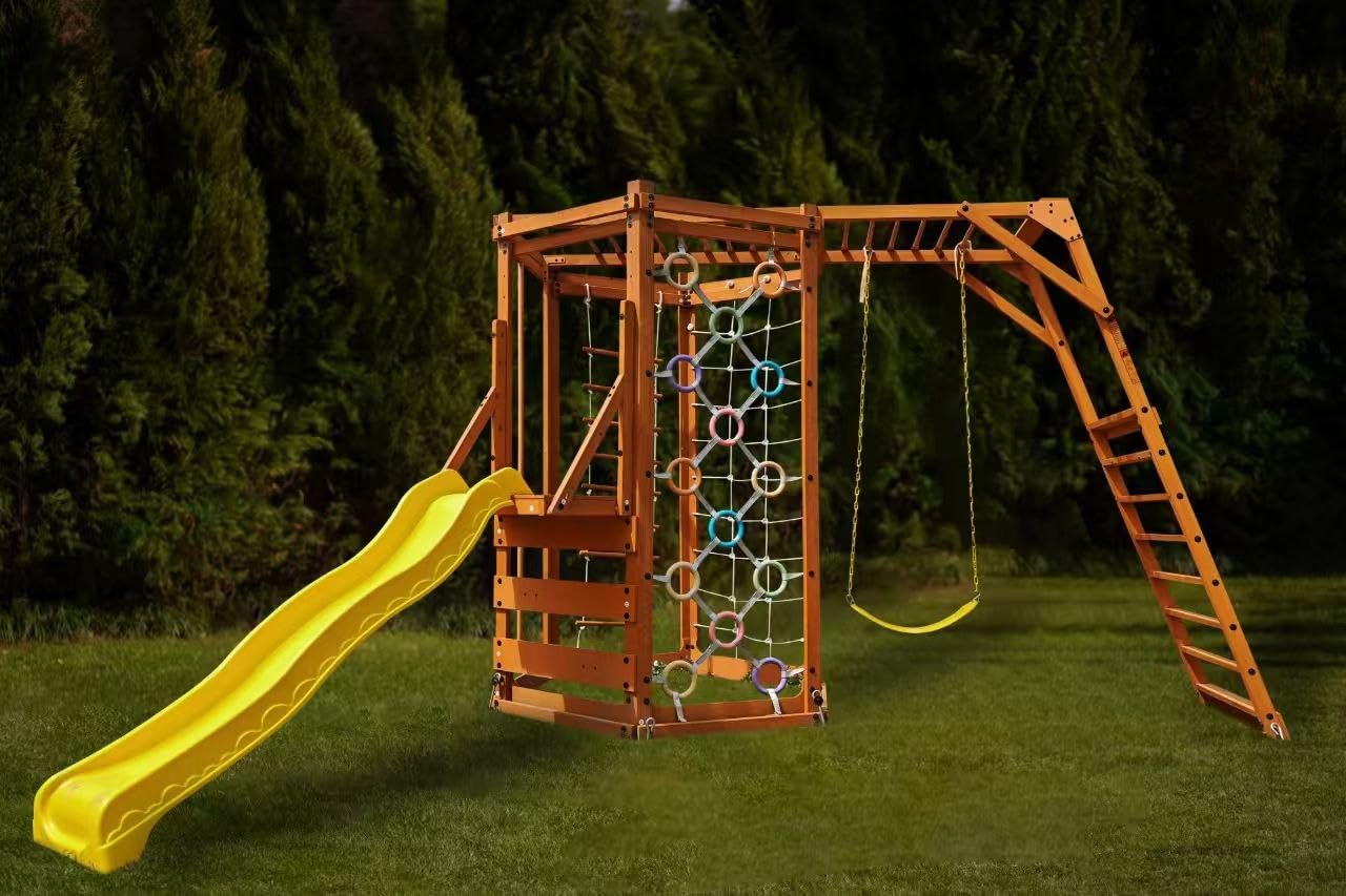 Avenlur Hawthorn XL Wooden Outdoor Playset – Backyard Playground