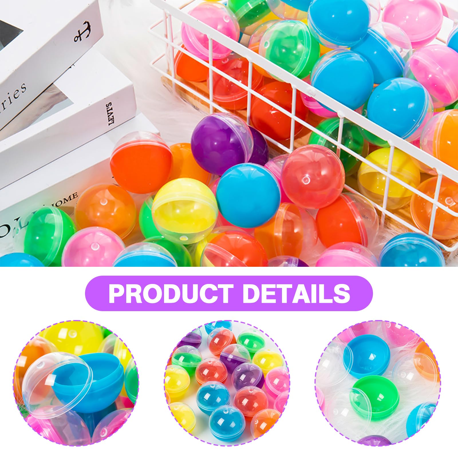 100 Stück Acrylkugeln 2,8cm - Transparente Bastelkugeln Zum Befüllen