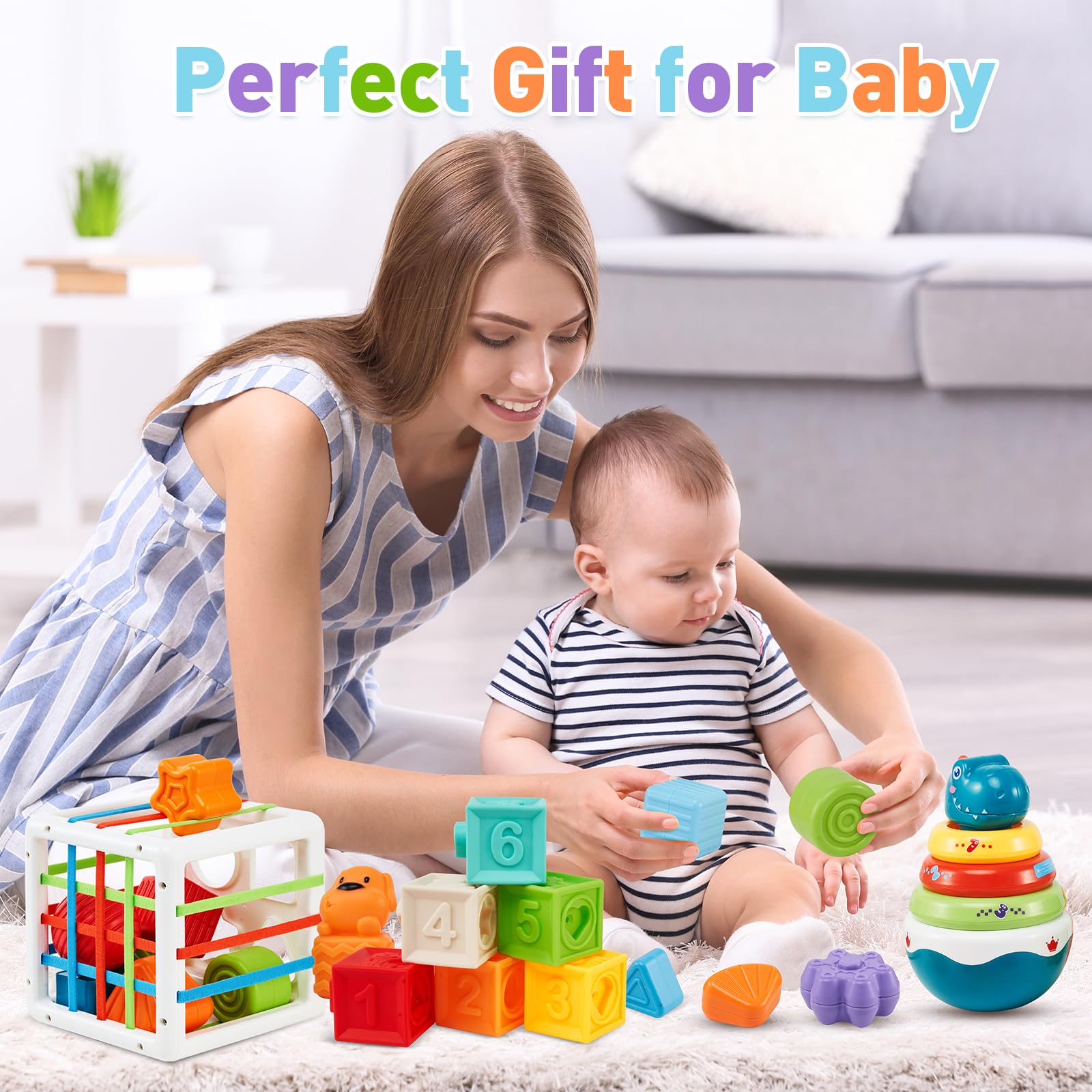 Montessori-speelgoed 5-in-1 voor baby's - Kids Speelgoed