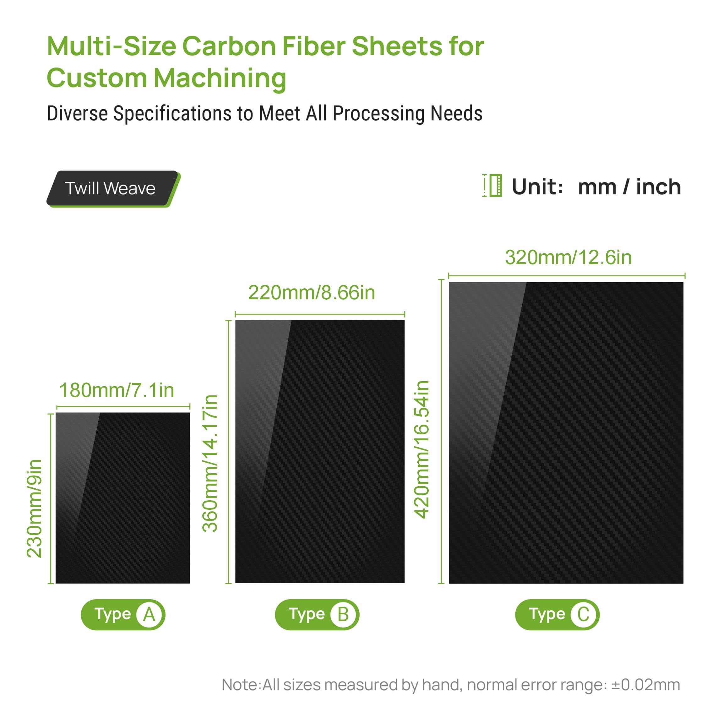 Carbon Fiber Sheets - Lightweight & Strong -9