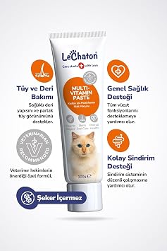 Cat Multivitamin Malt Paste - Taurine Biotin Cat Malt Anti-Feather - 100 gr