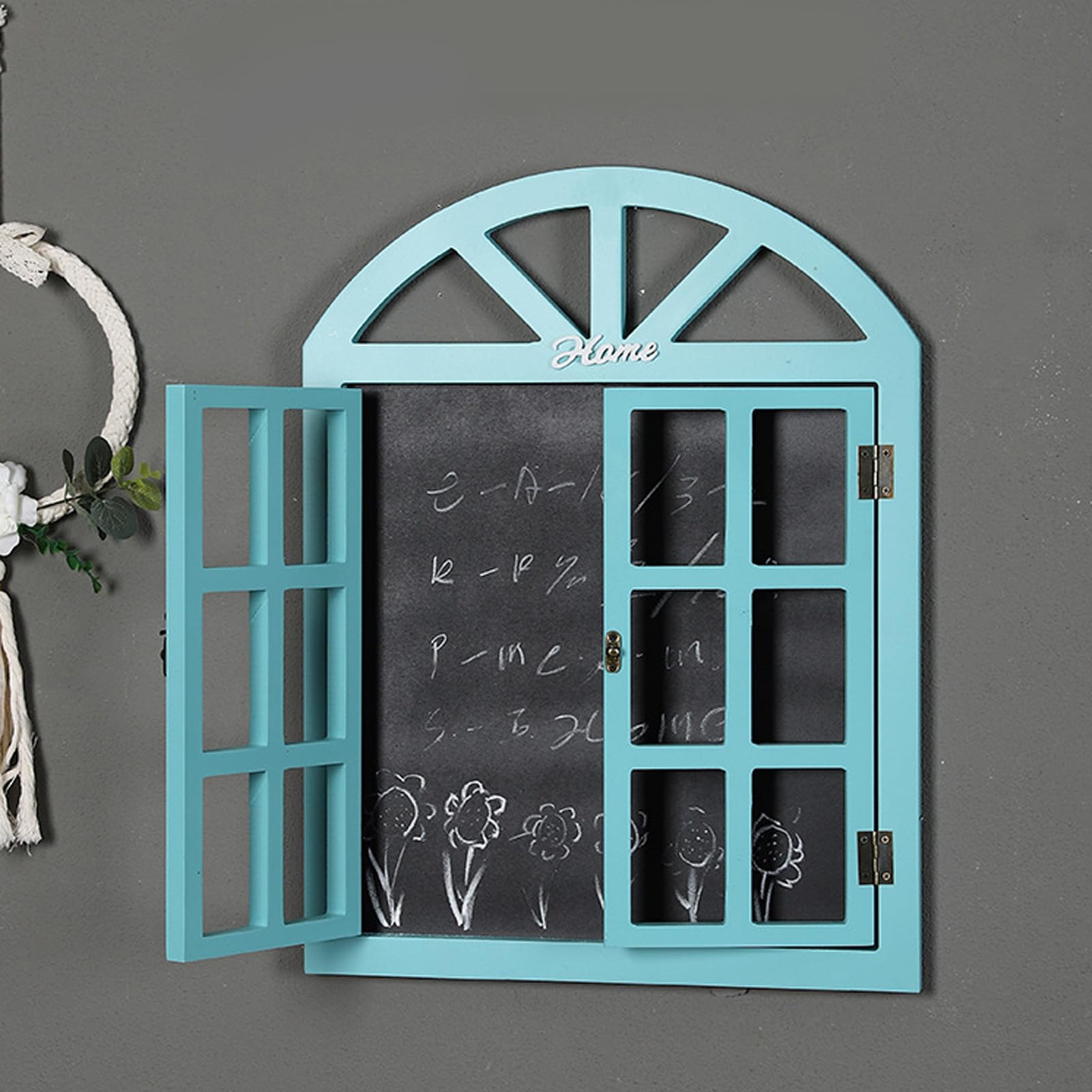 Kreidetafel mit Holzrahmen, Löschbarer Fensterrahmen, Hängetafel, Schild für Hochzeit, Küche, Restaurant (7702A-01)