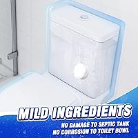 Vista 5 de Vacplus Limpiadores de Taza de Inodoro – PAQUETE DE 12, Limpiador de Inodoro Doméstico, Limpiadores Automáticos de Taza de Inodoro con Lejía