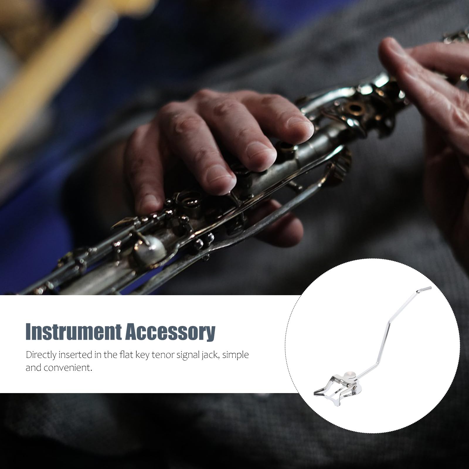 Supporto per Spartiti Musicali in Metallo per Corno Baritono e Sax Contralto, Clip Portatile e Resistente per Musicisti Strumentisti in Movimento
