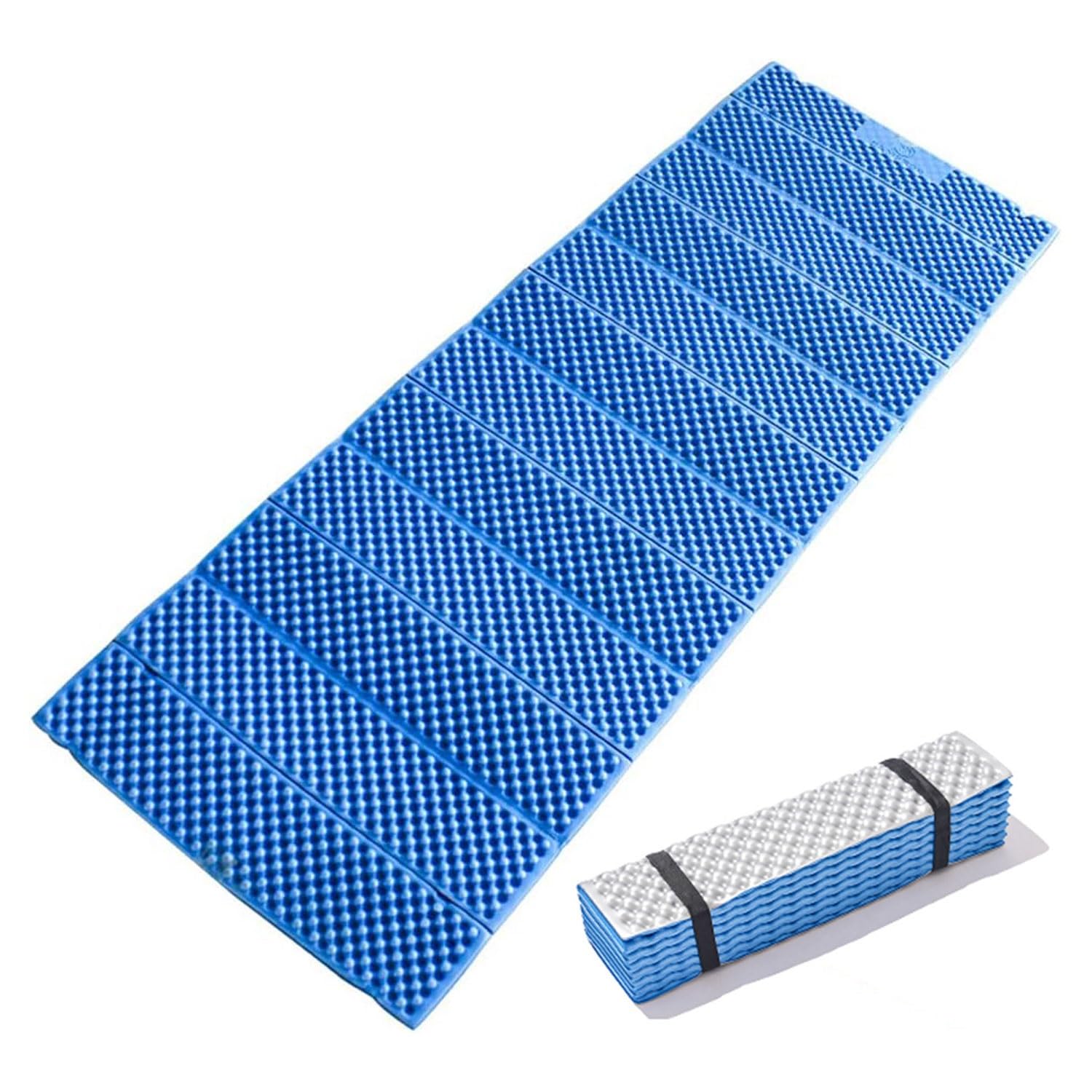 Schaumstoffmatte Blau, Faltbare Ultraleicht Wasserdicht Isolierend, Outdoor Foam Faltzelt Isomatte für Camping Picknicks Im Freien Schaumstoffpolster