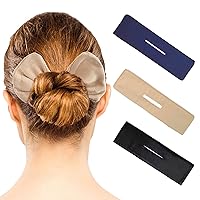 Vista 1 de 3 piezas de moños para hacer moños de cabello, moño flexible en forma de dona, pinzas para moño, peinado francés de moda, accesorios para el cabello