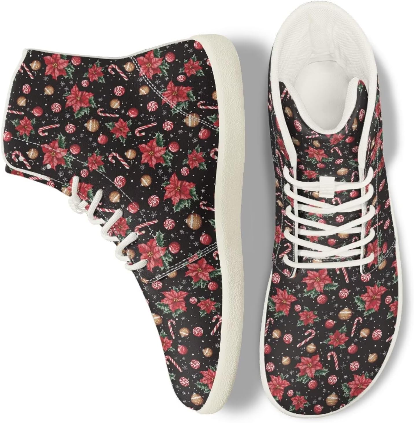 Women's Wide High-top Minimalist Barefoot Sneakers Zero Drop Sole Walking Shoes Outdoor Hiking Shoes Cushioned Ankle Support Size 6-12.5