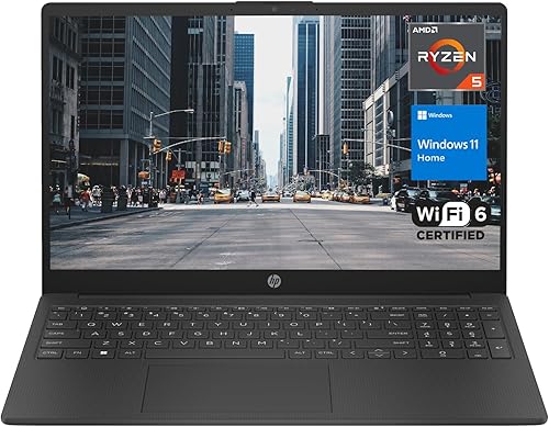 HP Laptop 2023, pantalla FHD de 15.6 pulgadas, procesador AMD Ryzen 5 7530U (Beats i7-1165G7), 16 GB de RAM, SSD de 1 TB, cámara web, HDMI, Wi-Fi 6,