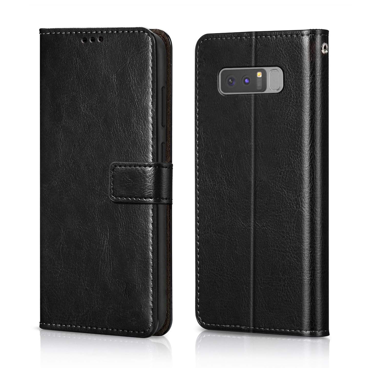 WOW IMAGINE Shock Proof Flip Cover Back Case Cover for Samsung Galaxy Note 8 (Flexible | Leather Finish | Card Pockets Wallet & Stand | Black) (B07XD9YC8M) Amazon Price History, Amazon Price Tracker