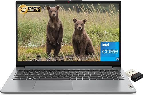 Lenovo IdeaPad 1i Business Laptop 2024, pantalla FHD de 15.6 pulgadas, Intel Core i5-1235U (hasta 4.40 GHz), 8 GB de RAM, 512 GB SSD, GPU Intel Iris