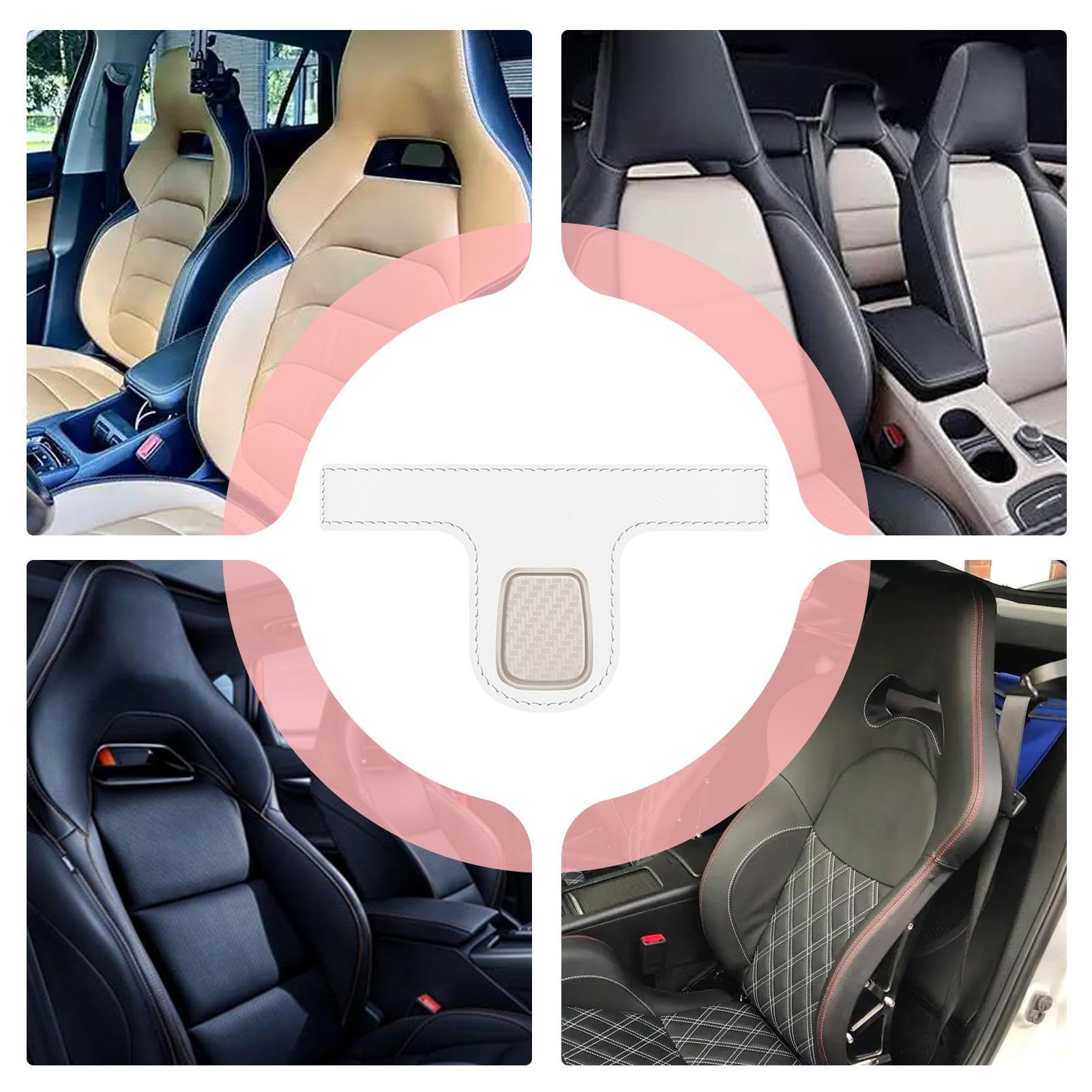 2 Pezzi Gancio posteriore per sedile auto,Accessori auto interno,confezione da 4 ganci in plastica nera, adatti per borse, borse della spesa, vestiti, Ombrelli,cassetta degli attrezzi portatile,nero