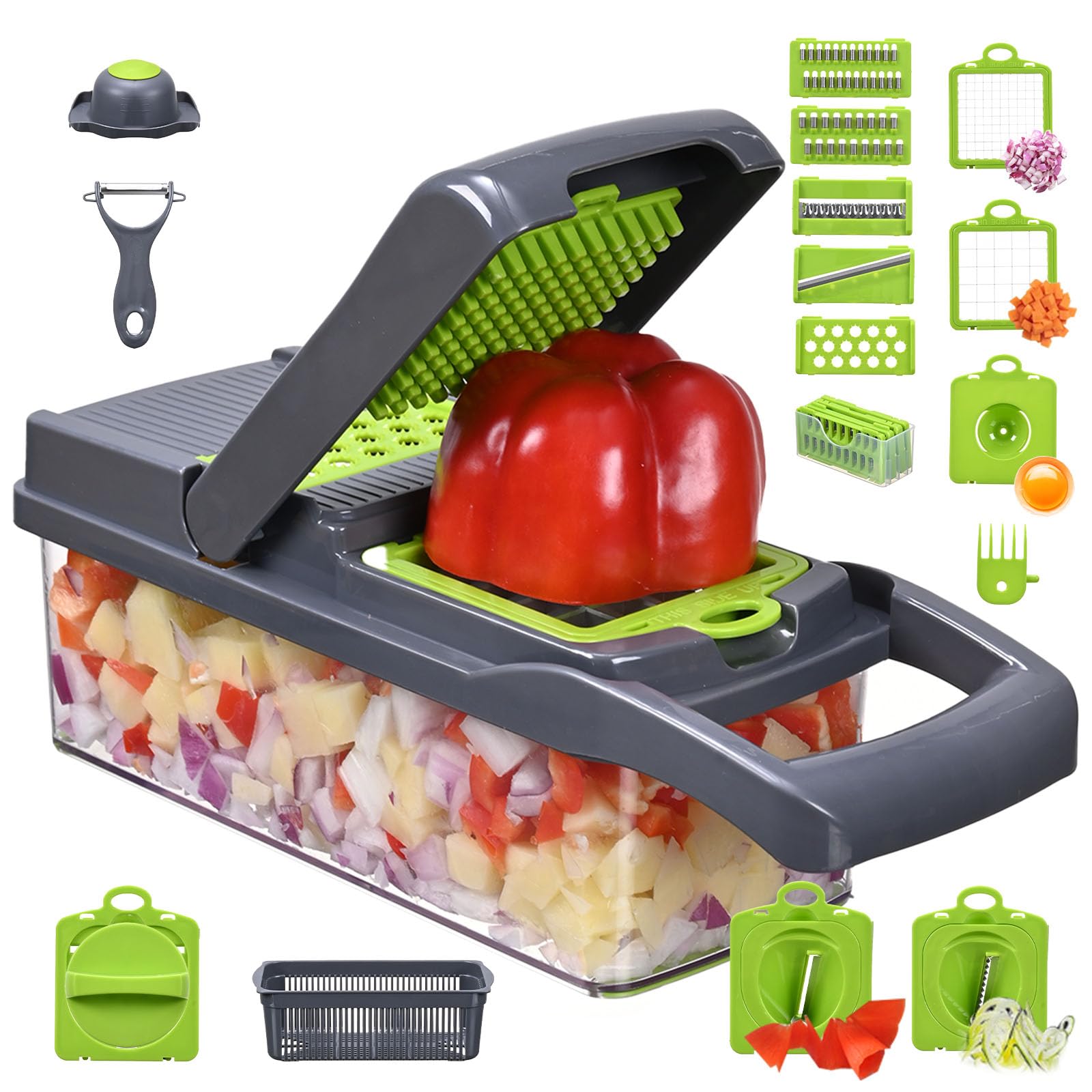 フードシッター　food　sitter Cukitish Veggie Slicer Chopper Dicer and Cutter