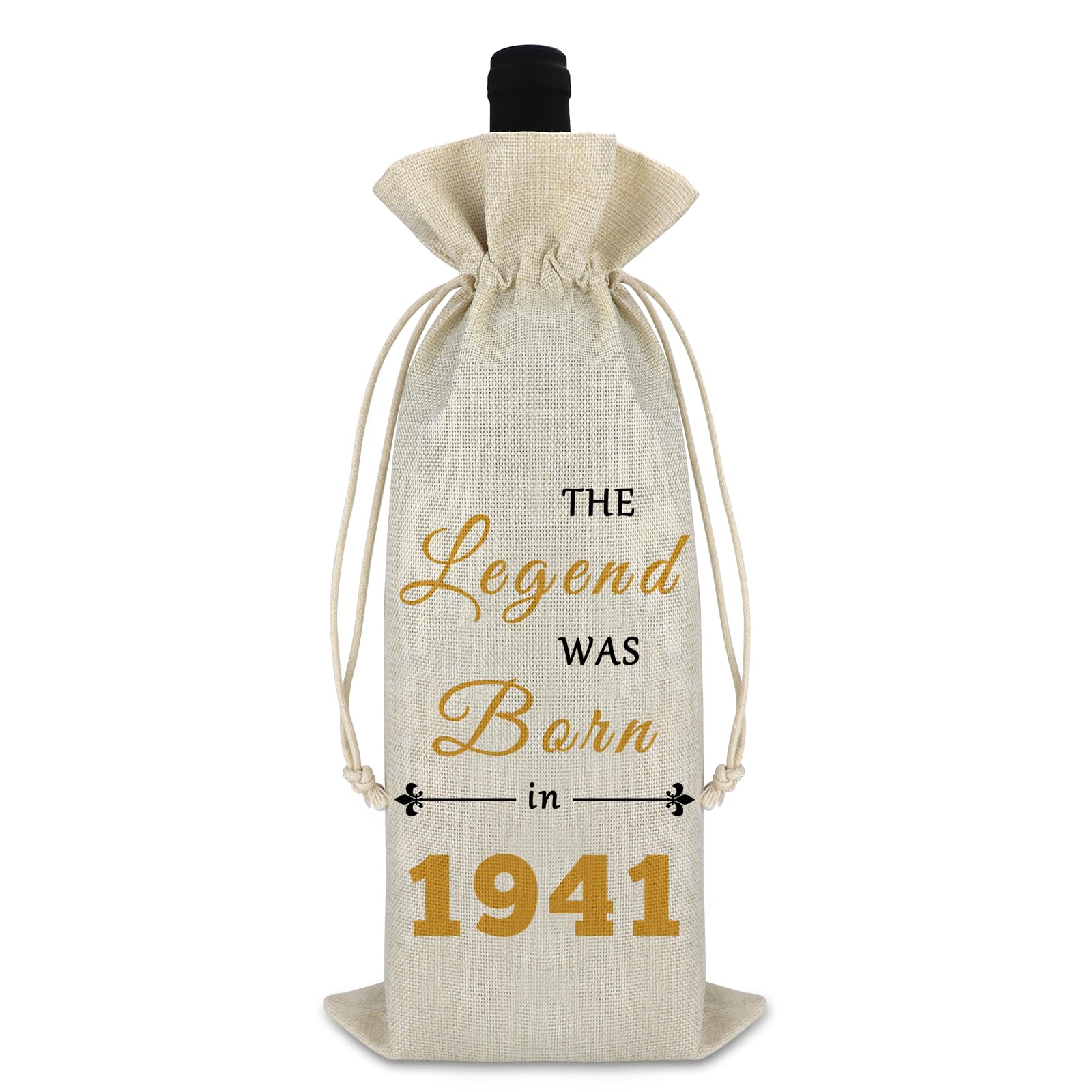 85th Birthday Gifts for Women Men Wine Bag 1941 Birthday Wine Bottle Bag 85 Year Old Gifts for Mum Dad Grandma Grandad Aunt Uncle Sister Brother Friend 85th Birthday Decorations