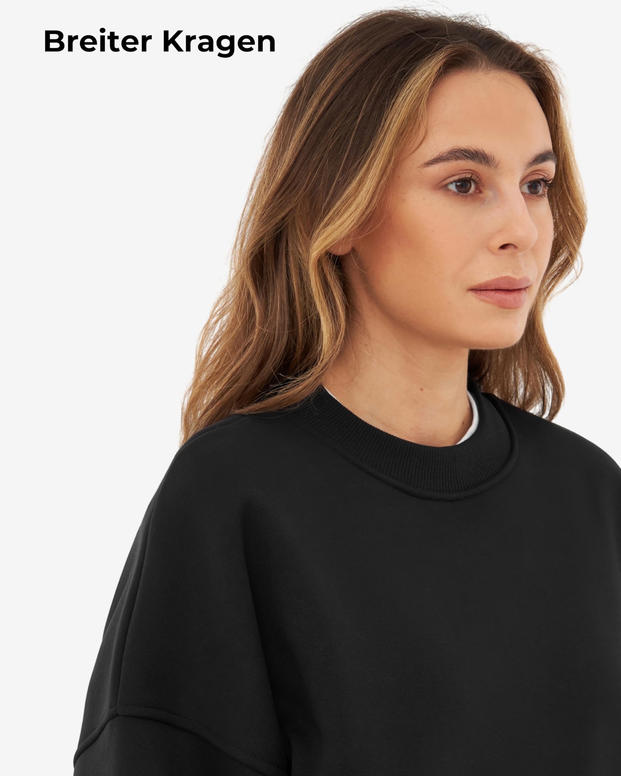 Johnny Urban Sweatshirt Damen & Herren Oversized - Carter - Heavy Basic Pullover - Crewneck in Oversize Fit - Enganliegender Kragen - Unisex - Schwerer Stoff