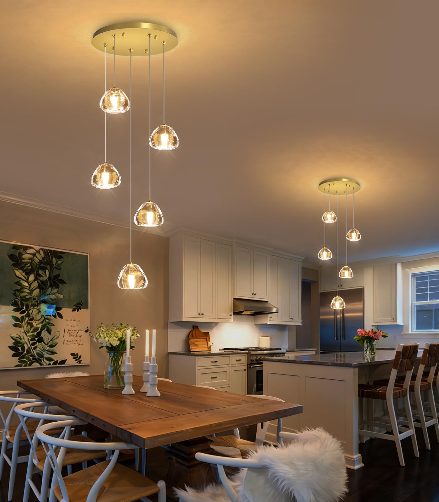 Photo 1 of HAIXIANG Modern Crystal LED Chandelier Gold