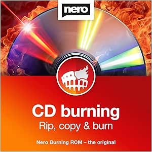 Nero Burning ROM 2026 – Pro CD DVD Burning Software for Music and Data | Burn Copy Rip and Archive Your Files | Secure Disc Burner with Encryption | Lifetime License | 1 PC | Windows 11/10/8/7