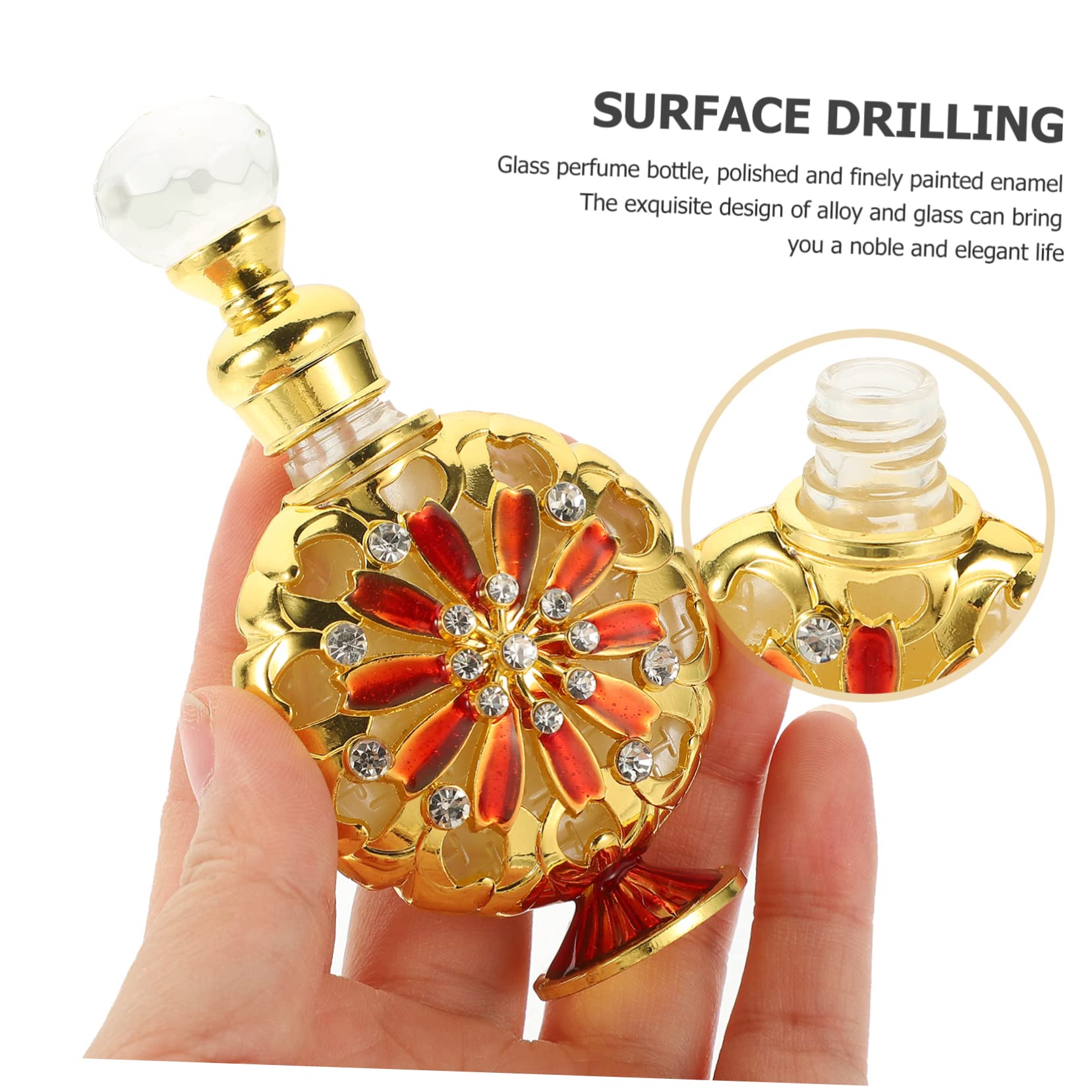 minkissy 2pezzi Bottiglia Di Profumo Ricaricabile Da Viaggio Contenitore Vintage Per Oli Essenziali Design Elegante e Pratico Per Cosmetici e Profumi Ottima Tenuta e Facile Da Riempire