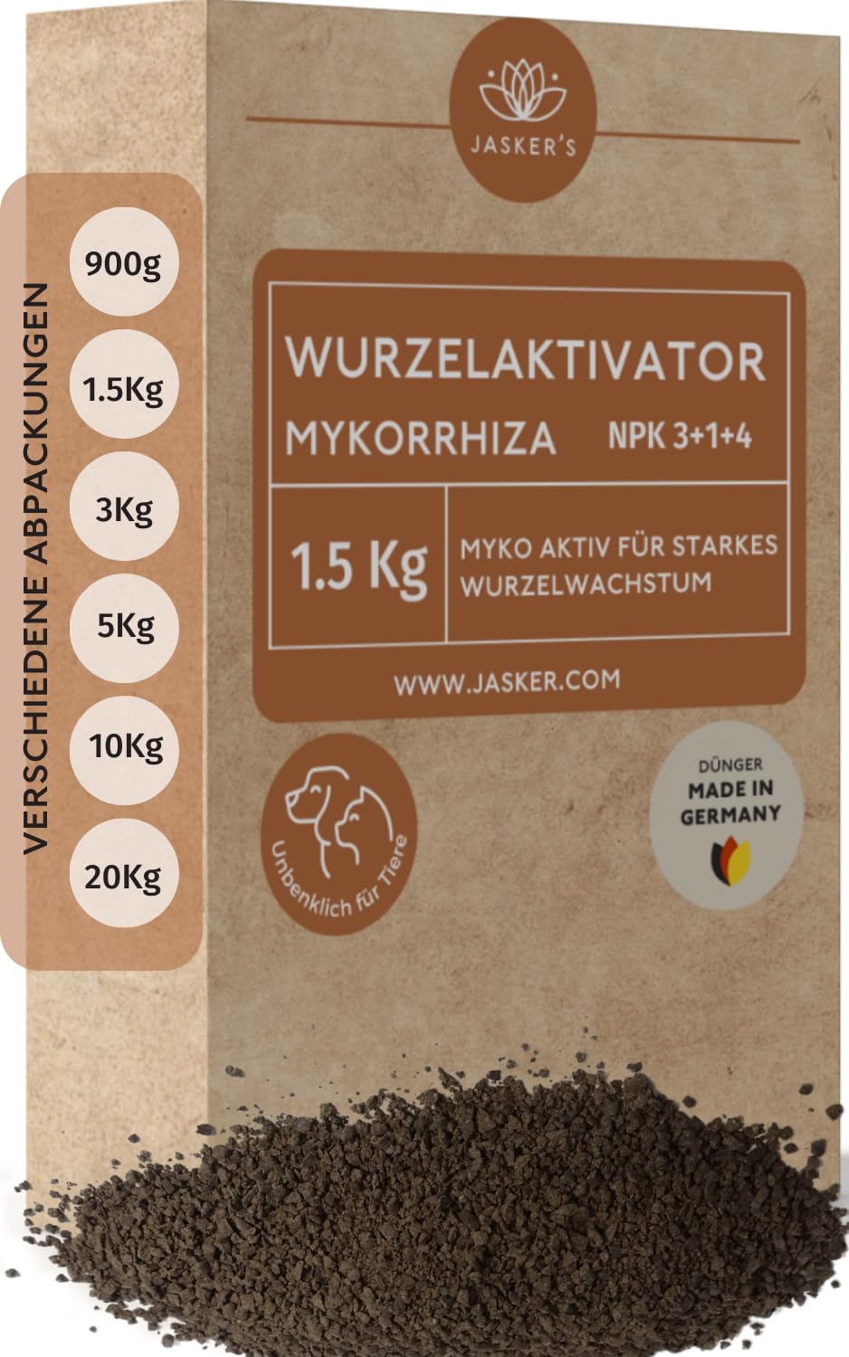 Wurzelaktivator 1.5 Kg - Myko-Aktiv Bewurzelungspulver Für Stecklinge - Mykorrhiza Granulat Stärkt Und Vitalisiert Alle Pflanzen