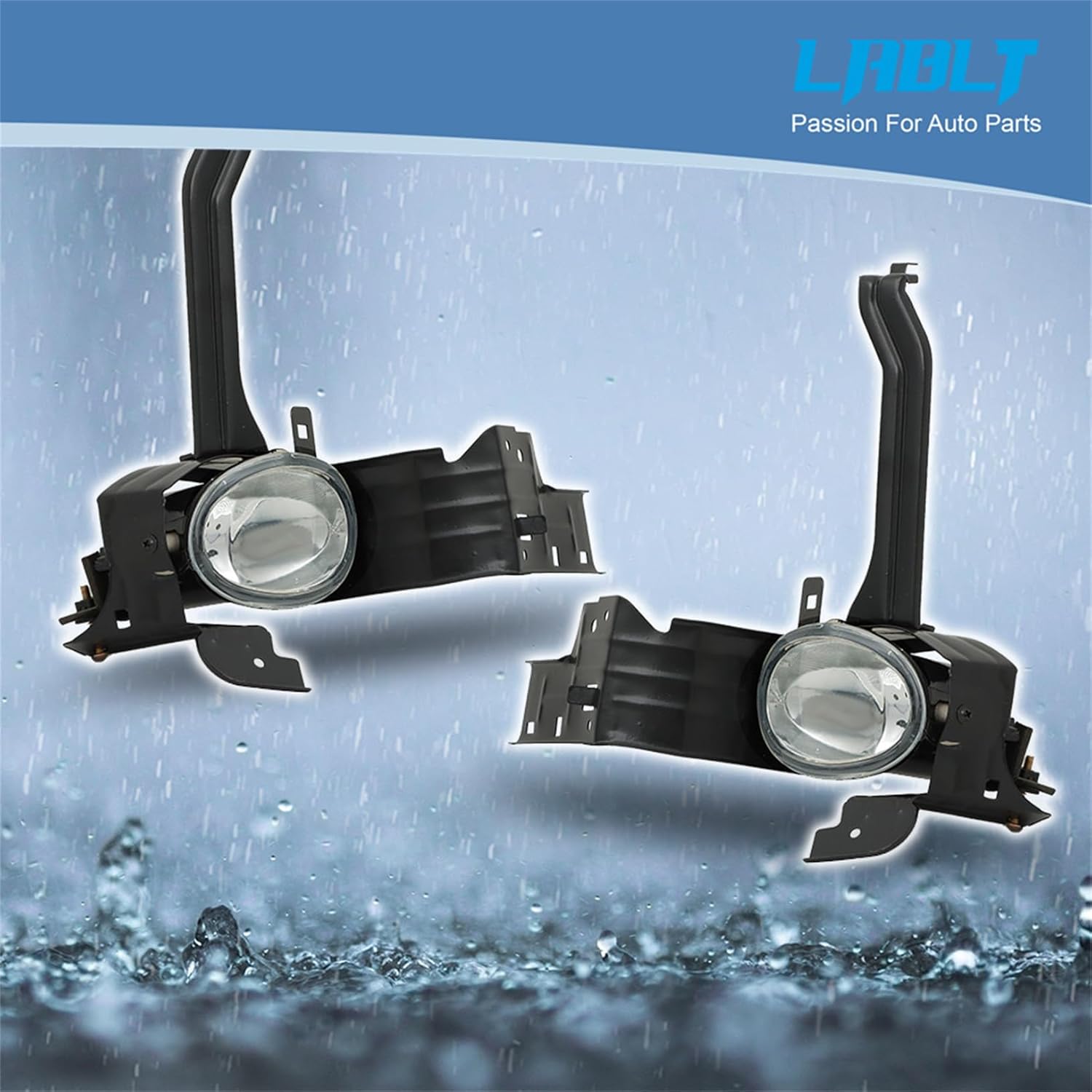 LABLT Right Left Side Driving Fog Lamps Replacement for 2008 2009 2010 Accord Fog Lights Replacement for 33951TE0305 33901TE0305 with Wiring Harness & Switch Kit