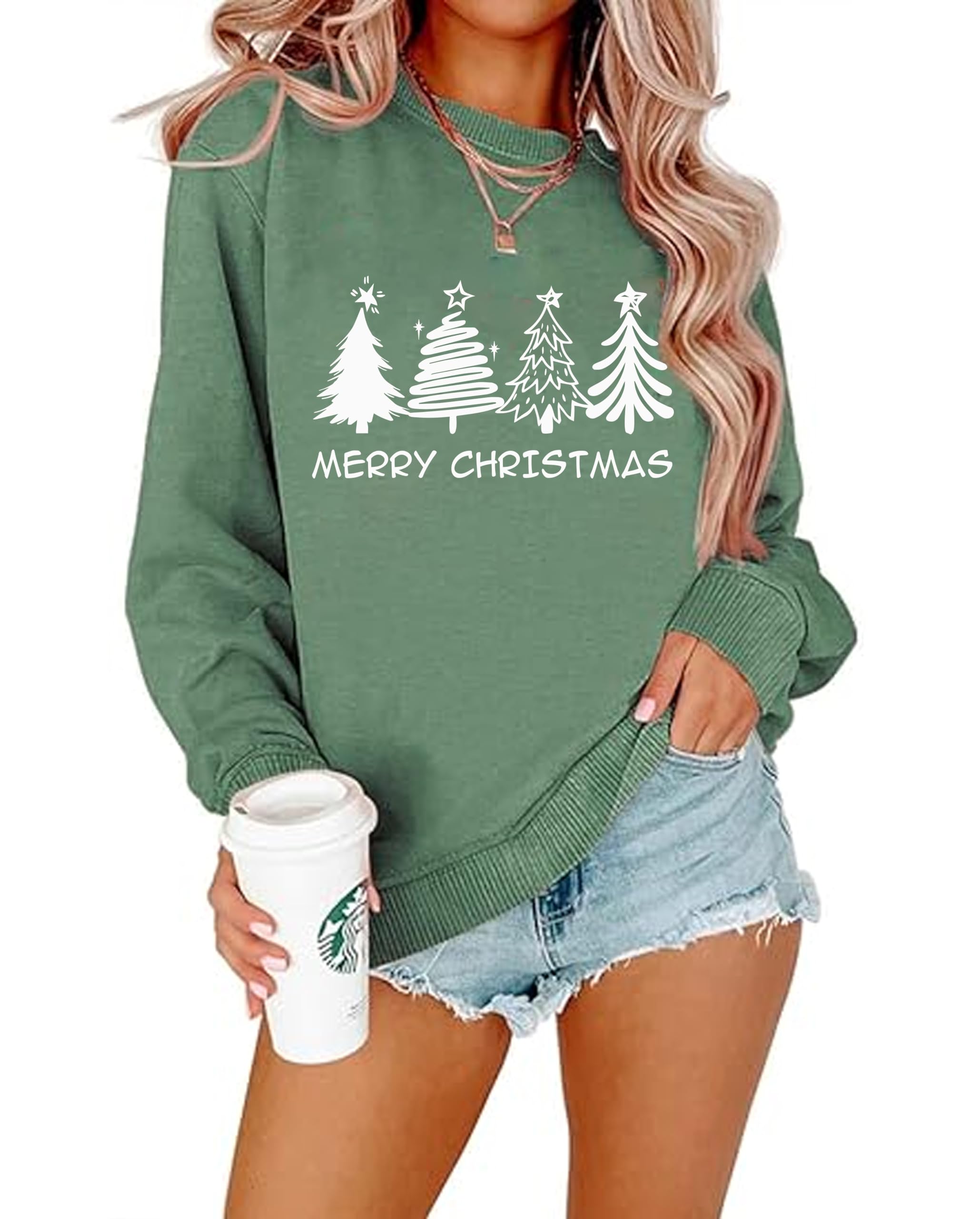 Locker.Ink | Discover the Top 10 Women's Christmas Sweaters for 2025 YHHR Christmas Tree Sweatshirt