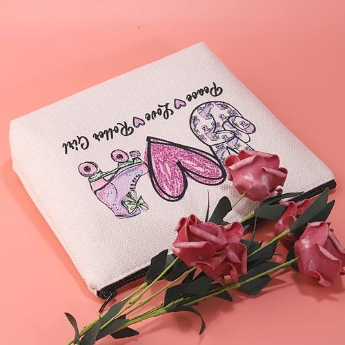 Miniatura 6 de JXGZSO Bolsa de maquillaje para patinaje sobre ruedas, bolsa de rodillo de amor de paz, bolsa de patinaje para fanáticos del equipo, regalo para