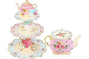Zopeal Tea Party Cupcake Stand: A Royal Delight for Your Tea-riffic Celebration