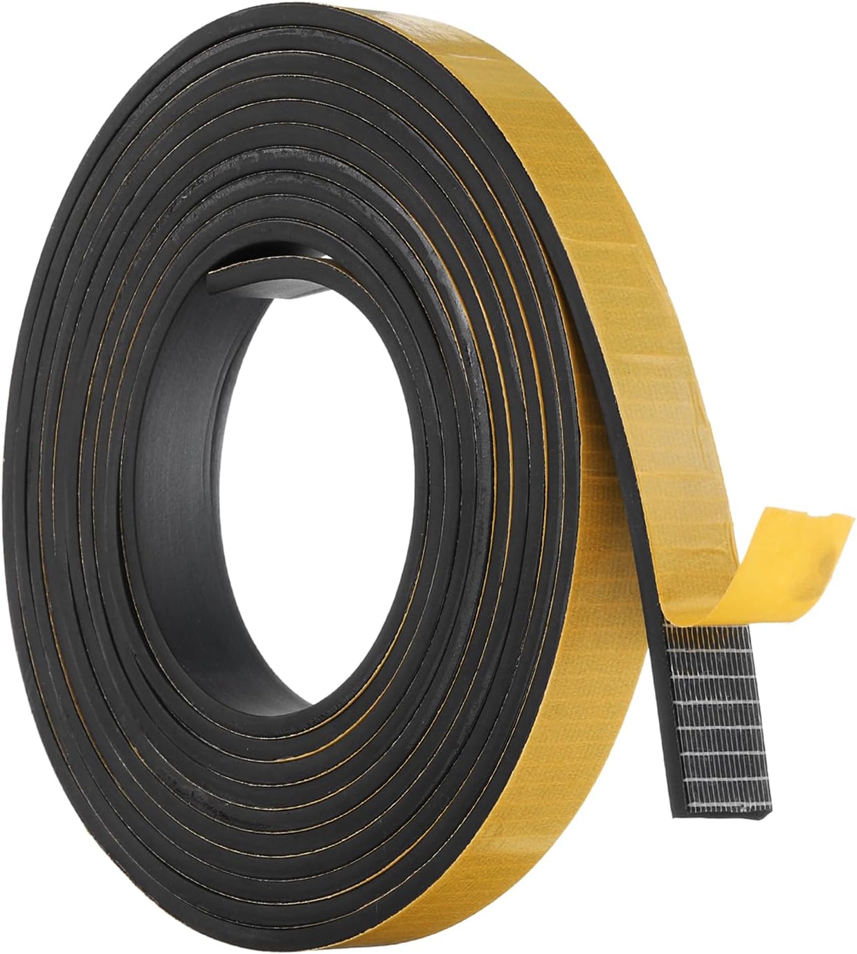 HARFINGTON Weather Stripping 4/5" x 7/25" 16.5ft Length Self-Adhesive High Density Door Seal Strip for Door Window Weatherproof Seal Strips, Soundproof Weatherstrip