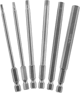 Uxcell Hex Screwdriver Bits - 10 Pack 2.5mm Tip 150mm Long Magnetic Hex Shank