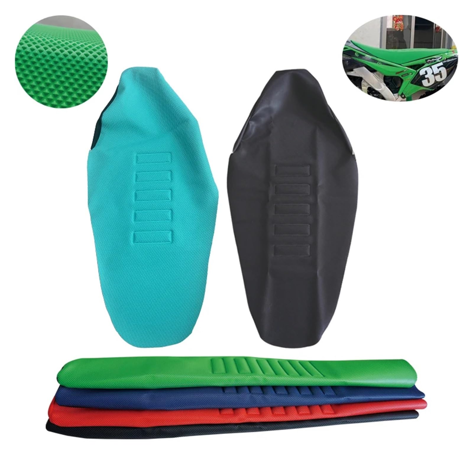 Coprisedile per moto Per Moto Antiscivolo SoftSeat Copertura Per KXF CRF YZF WR TC FC SX SXF EXC 125 250 300 350 450 500(Arancia)