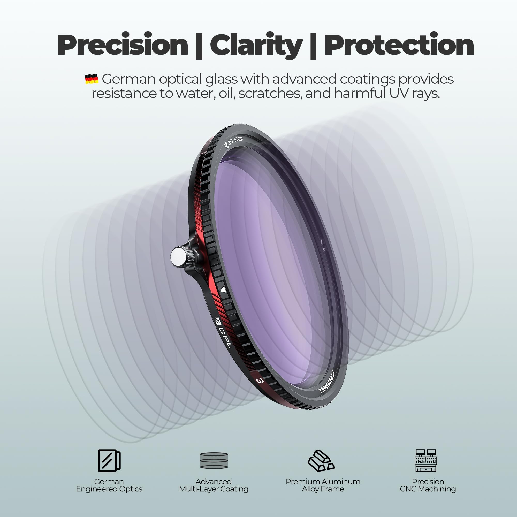 Amazon.com : Freewell 82mm V2 Magnetic Hybrid VND/CPL 3-7 Stops