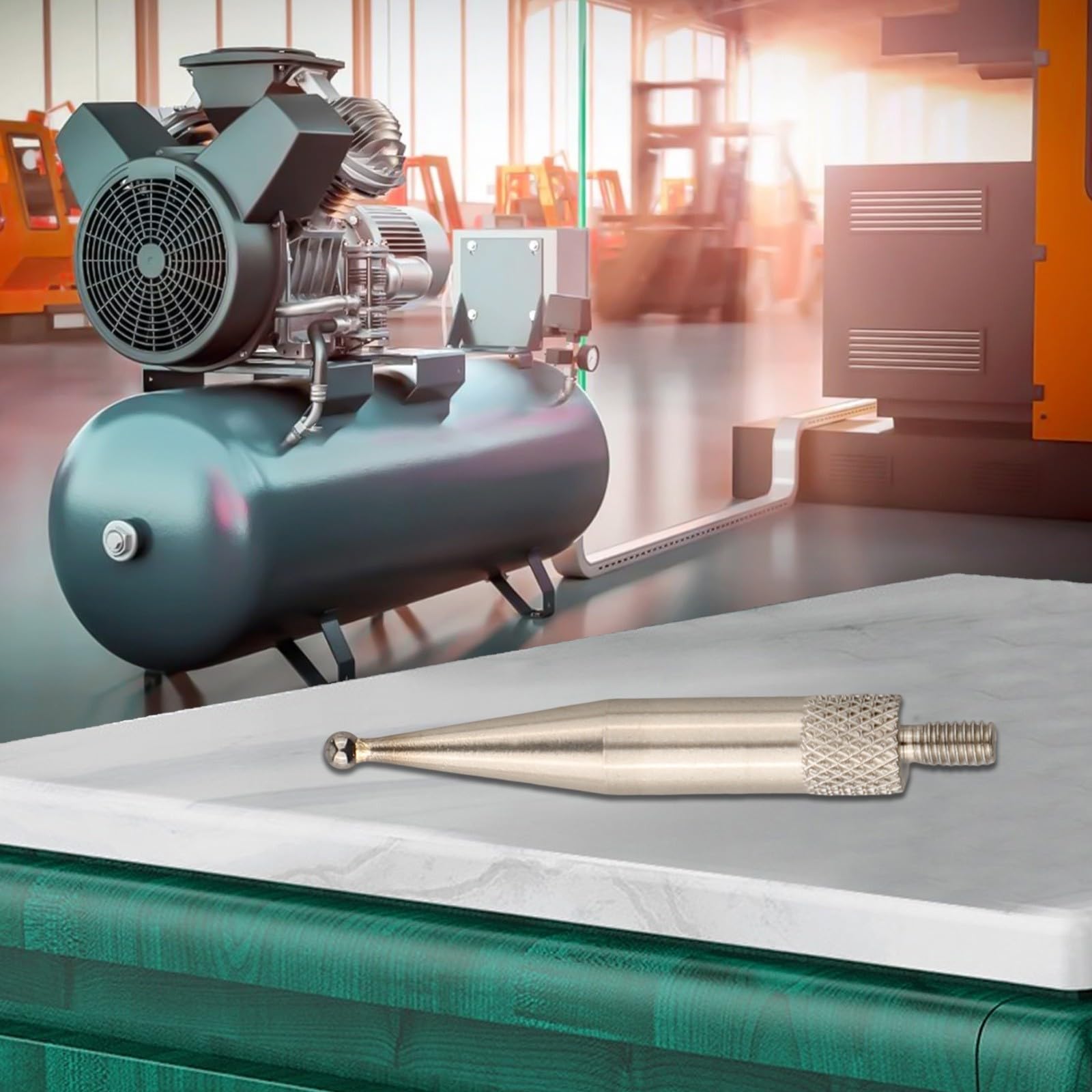 Punto di contatto a sfera in carburo per indicatore, gambo filettato M2.5, 30 mm, punta resistente all'usura per indicatori e indicatori digitali