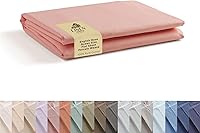 Vista 53 de Sábanas de 100% algodón percal, tamaño King, 1 sábana encimera, ropa de cama fresca, resistente y transpirable, blanco