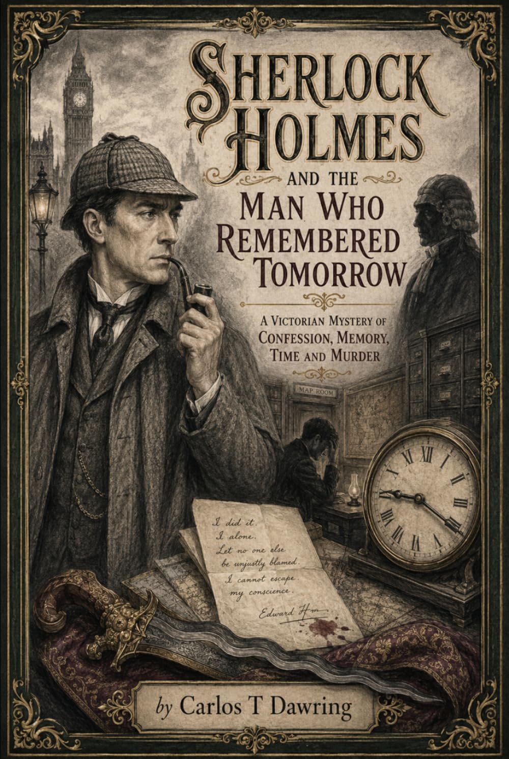 Sherlock Holmes and the Man Who Remembered Tomorrow: A Victorian Mystery of Confession, Memory, Time and Murder (The Carlos T Dawring Victorian Murder Mysteries)