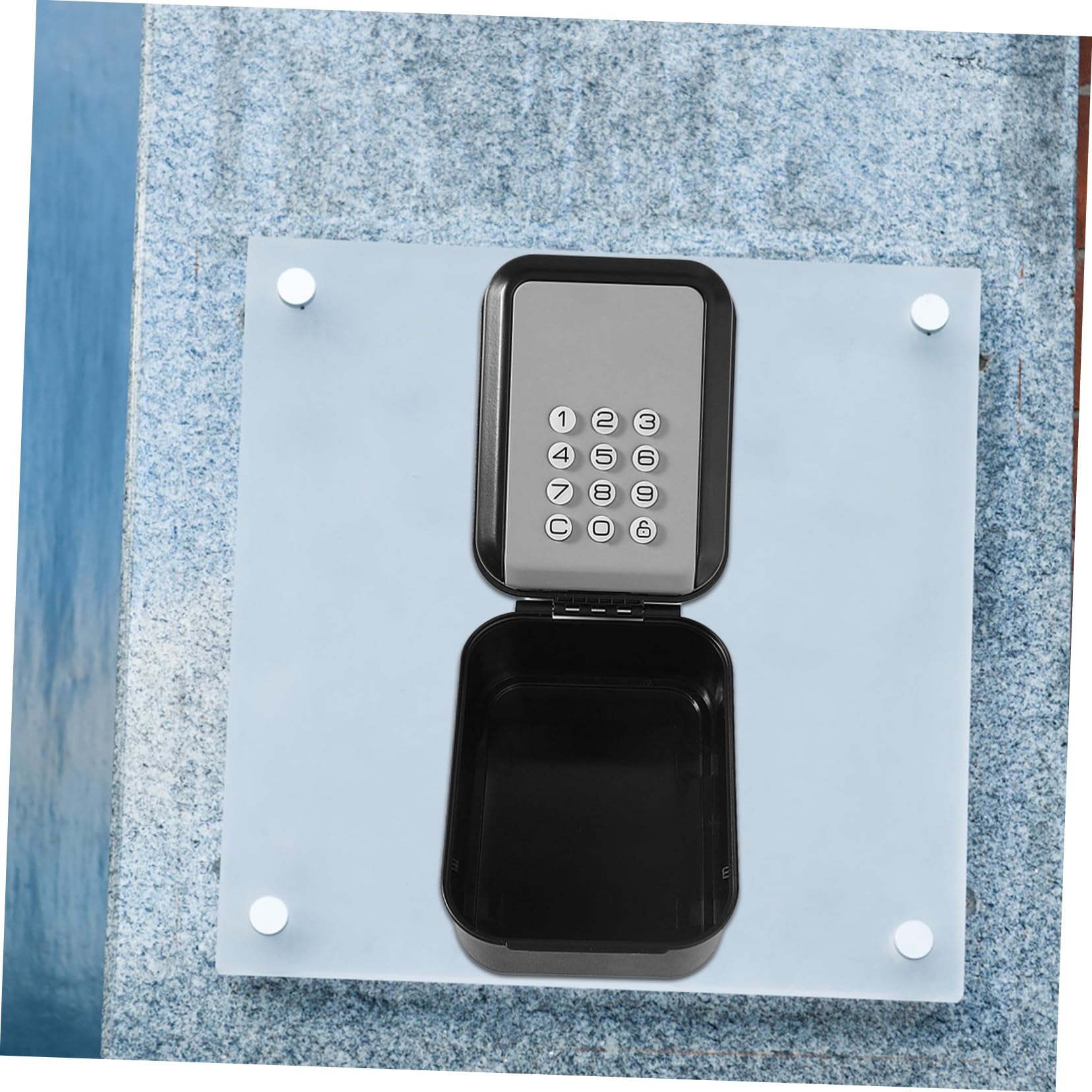 Sewroro Schlüsseltresor mit Code für Außen Wandschlüsseltresor aus Metall für Außenbereich Digitaler Schlüsselschrank mit Passwortschutz für Mietwohnungen und Büros