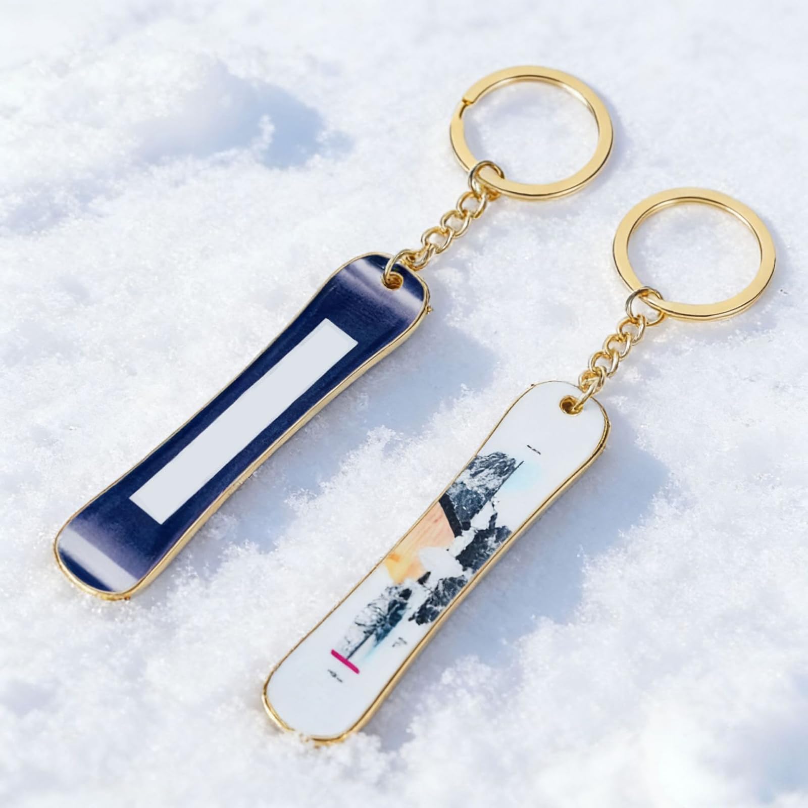 Amazon.co.jp: [ファン・ランジー] 小さなスキーボードキーホルダー防
