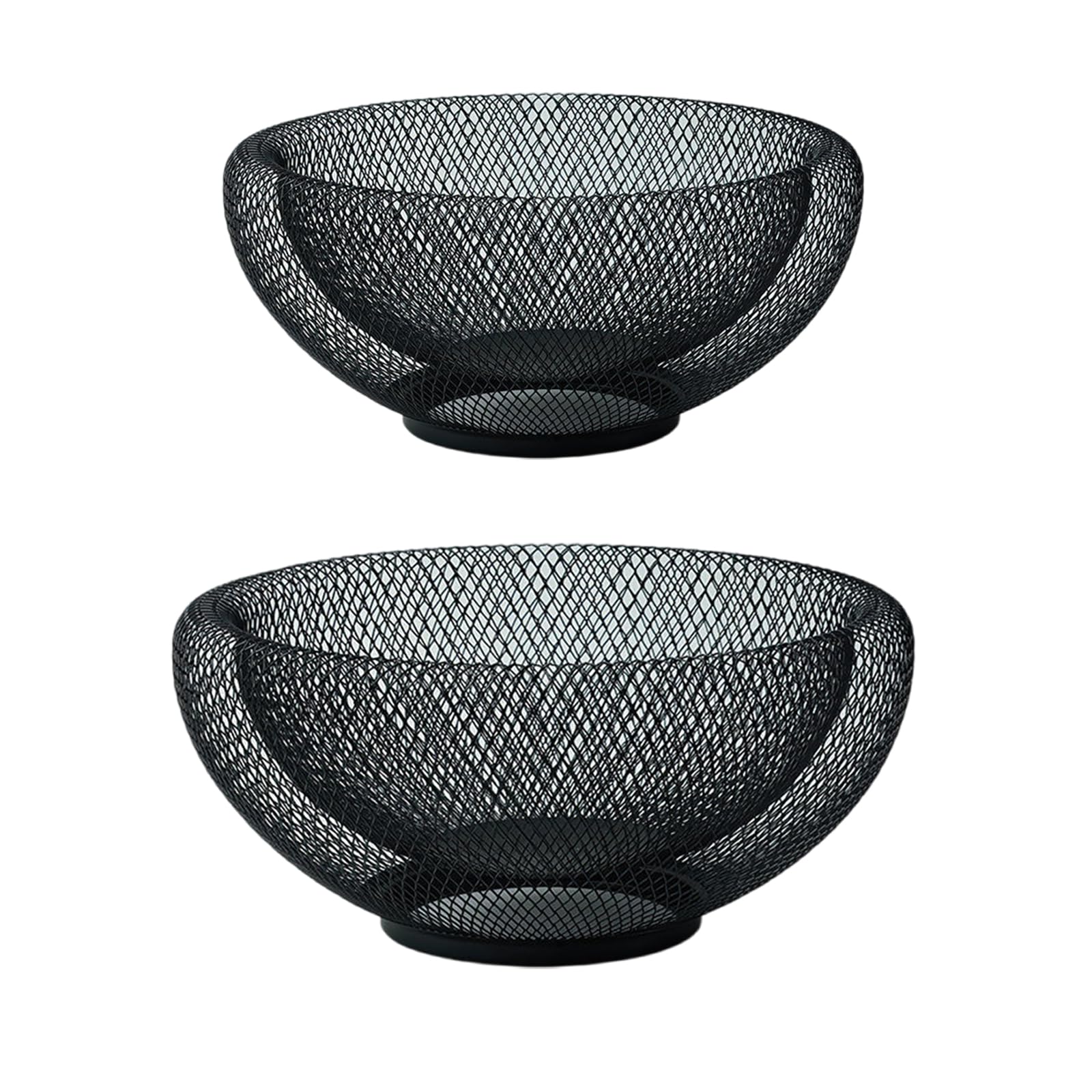 Elegante cesta de almacenamiento de malla de hierro, accesorio portátil para encimera de cocina o sala de estar, elegante accesorio para el hogar