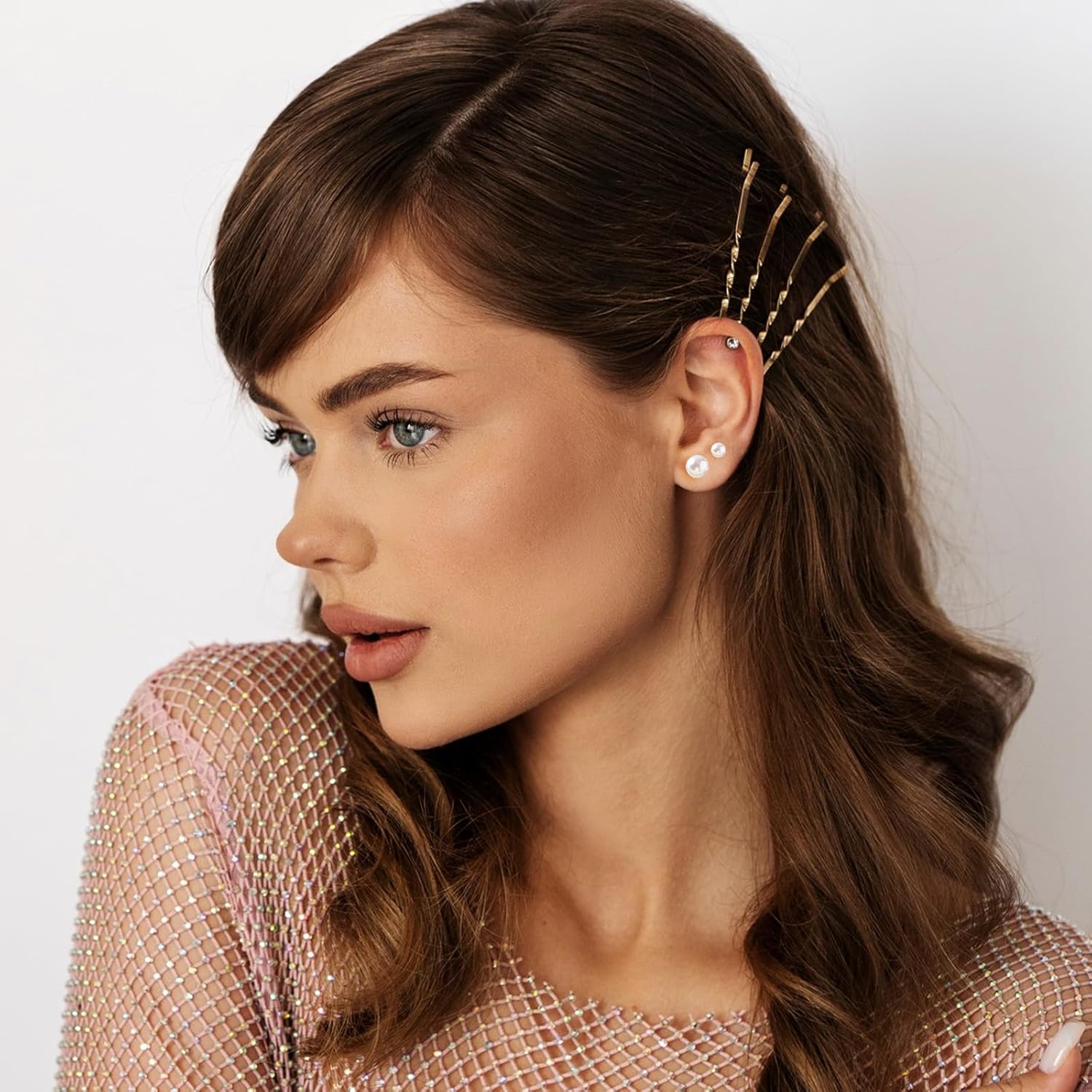 6 Pairs Pearl Earrings Studs, Stainless Steel Studs 3-8mm Pearl Stud for Women Adult Birthday Valentine's Day Women's Jewelry Gifts - Image 6