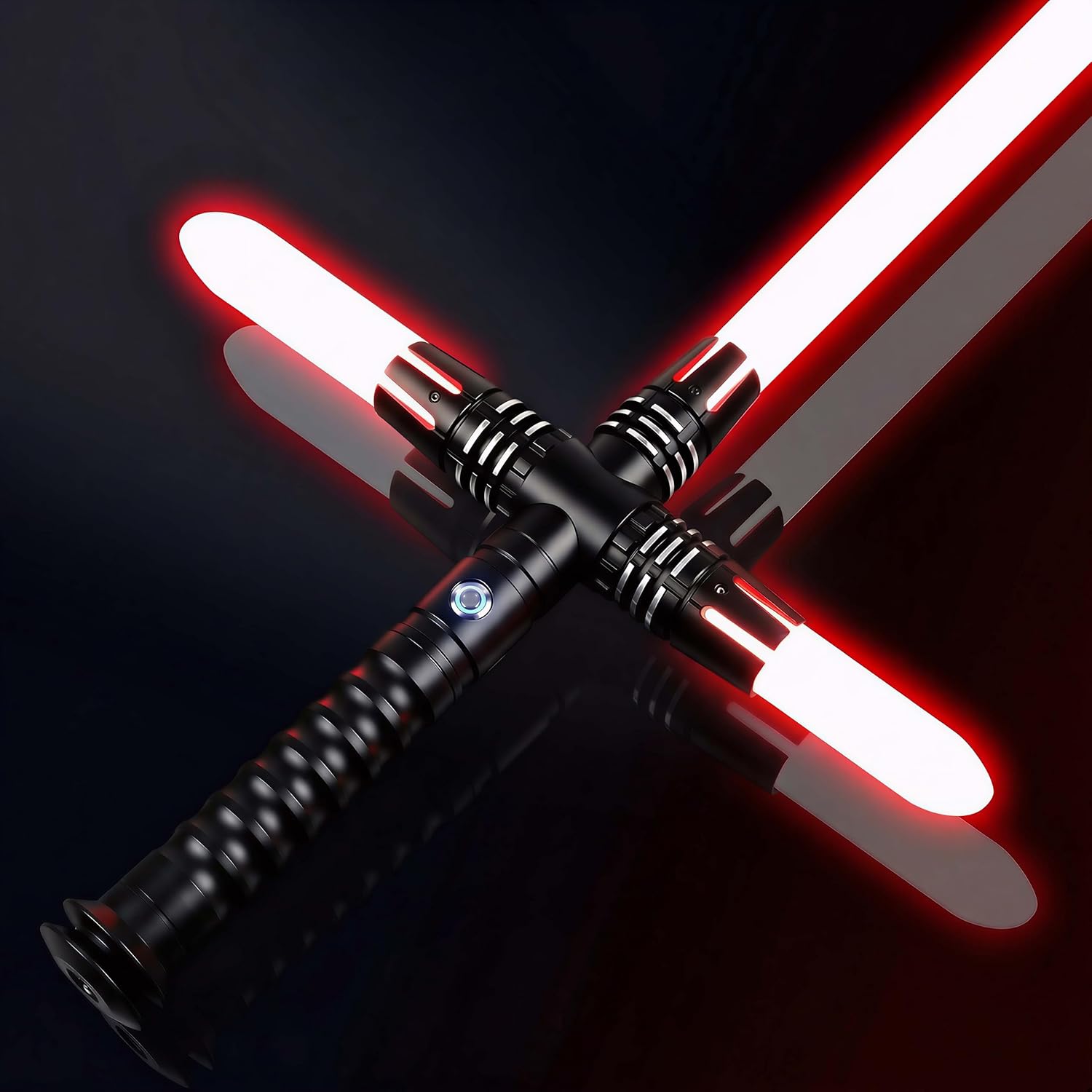 Heavy Dueling Light Saber for Adults Smooth Swing Metal Hilt 16 Fonts Sound Motion Control Lightsaber Party Cosplay (RGB Version)