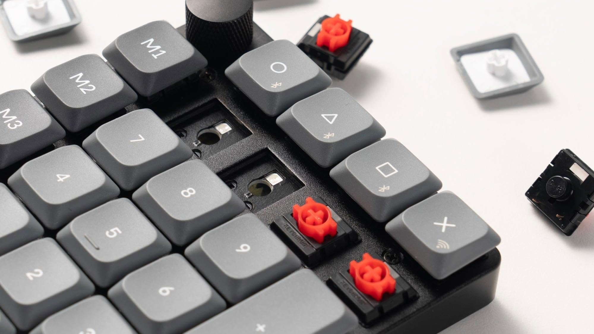 Keychron Q0 Max 静音赤軸 ワイヤレスメカニカルテンキー Keychron Q0 Max QMK カーボンブラック カスタムテンキー