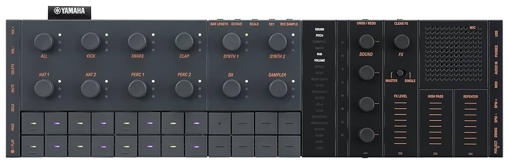 DJ機材 YAMAHA SEQTRAK Yamaha SEQTRAK (Black) Music Creation Station, Sequencer