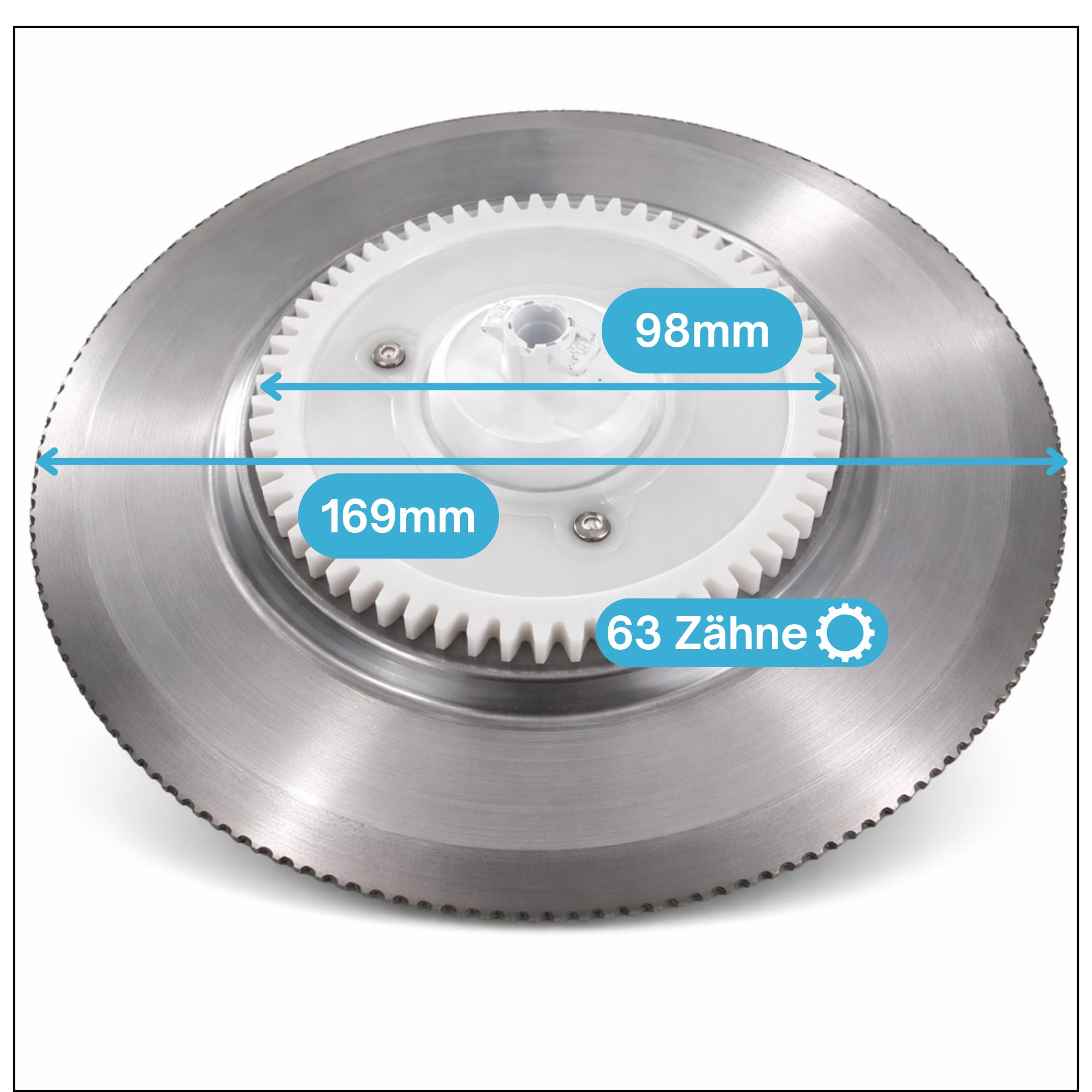 DL-pro Cuchillo especial para Bosch Siemens 12012078 12012147 disco redondo de corte redondo para cortadora de pan MAS MS