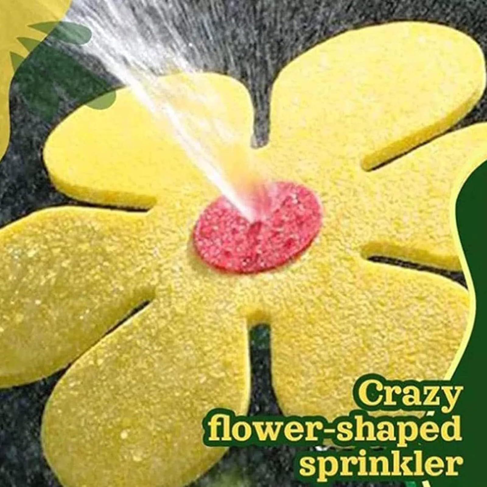 Crazy Daisy Sprinkler - Sprinkler a margherite danza, irrigatore rotante a 360° con fattore di divertimento per giardino, sistema di irrigazione per prato da giardino, fiori d'acqua per giardino e