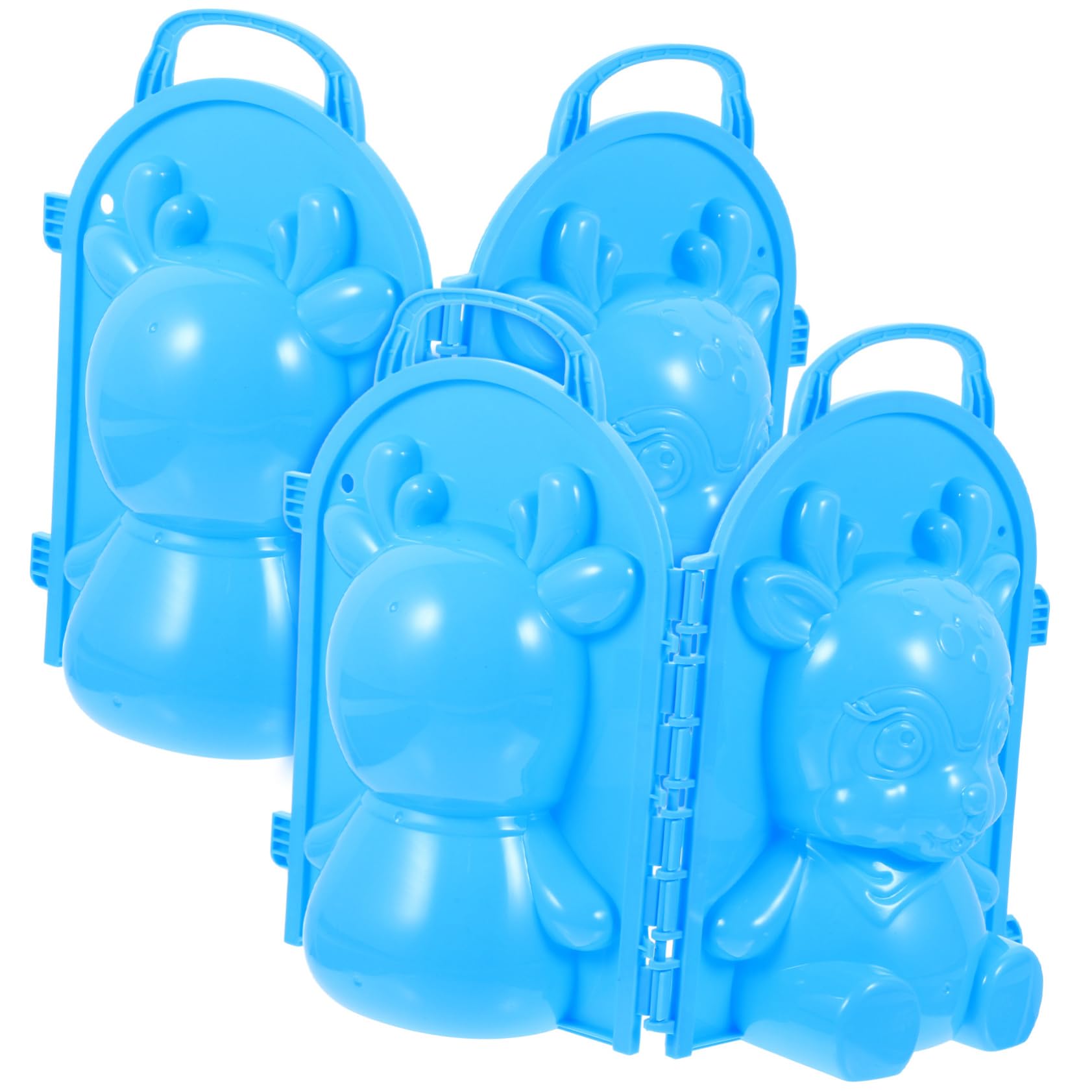 Homoyoyo Deer Snow Model Toy 2pcs Clamp Toys for Boys and Girls for Boys 5 Years Old