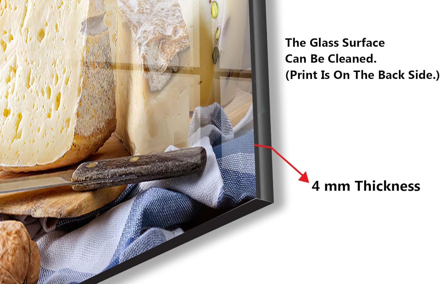 Myphotostation.com 30Wx20H'' Tempered Glass Stove Backsplash Kitchen Tile Decor Stove Back Cover Glass Splashback Tile for Stove Top Cover Toughened Glass Cooker Protector 91